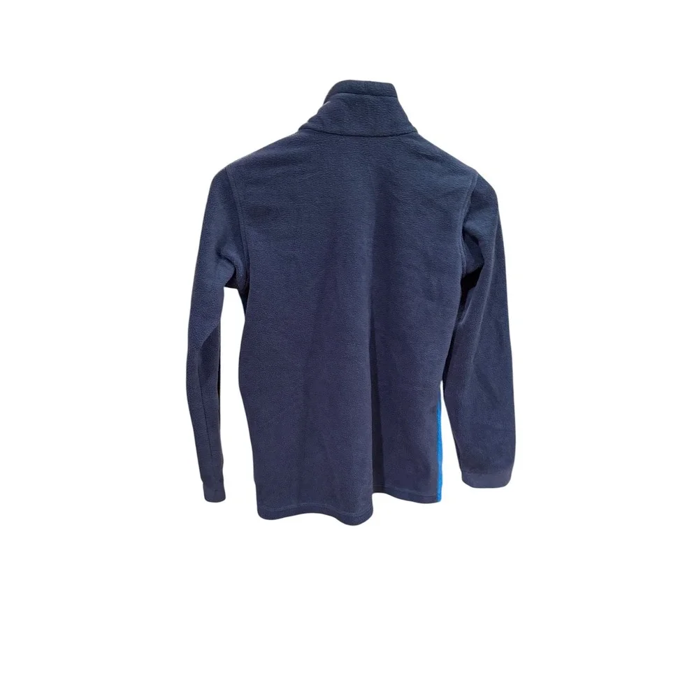 Columbia Kids Fleece Jacket Blue Navy Colorblock Full Zip‎ Gorpcore Size L 14/16